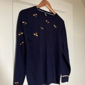 Joules navy bumble bee sweater in size 8